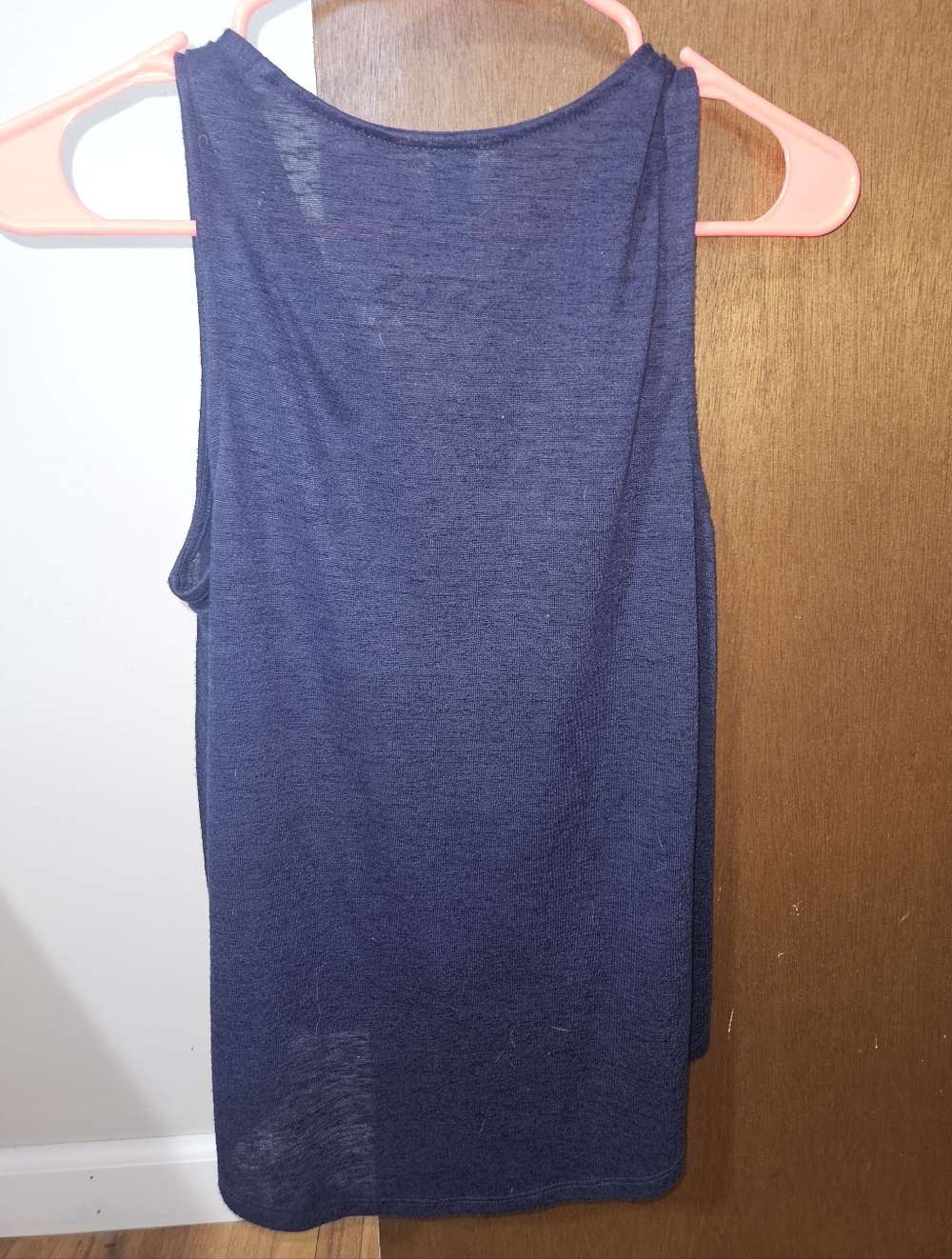 Universal Thread Navy Blue Sleeveless Surplice Twist-Hem Tank Top Size XS - Picture 2 of 9